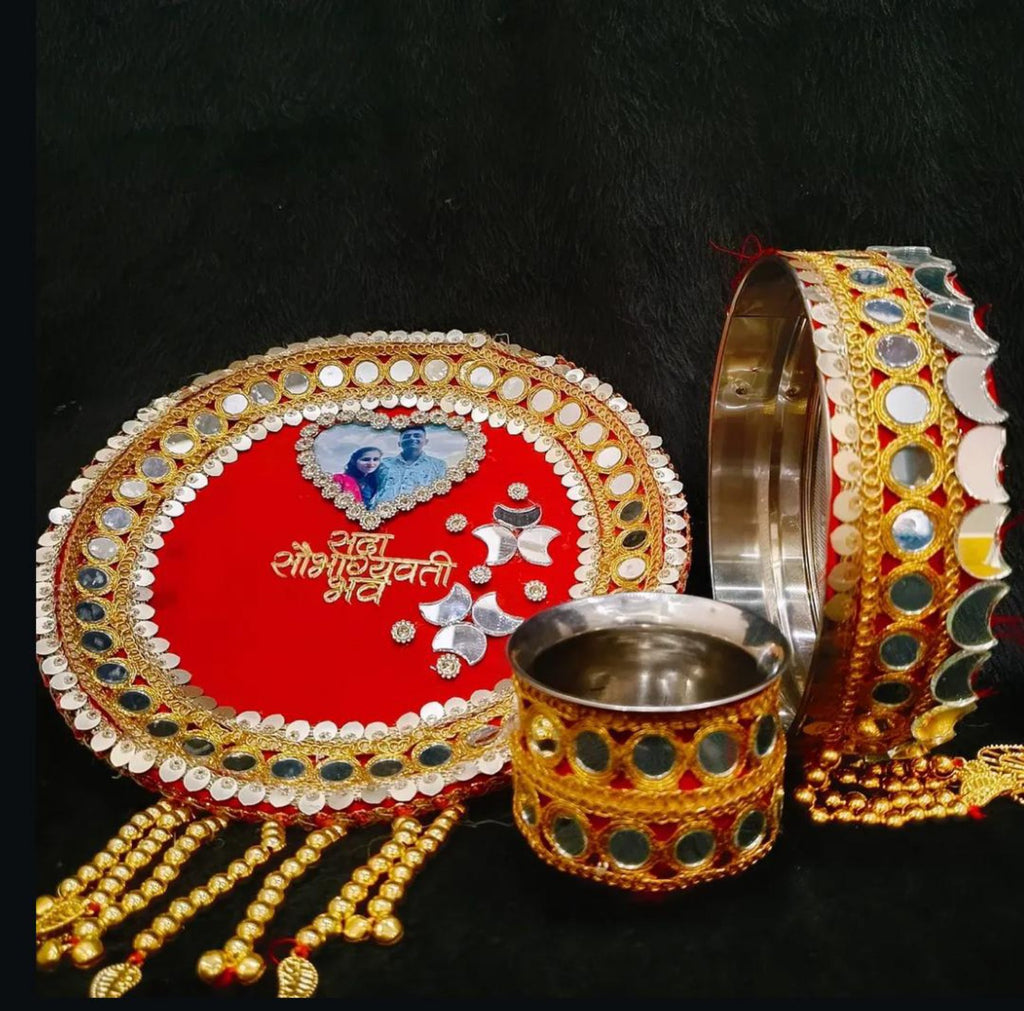 Customized Karwa Chauth Thali Set
