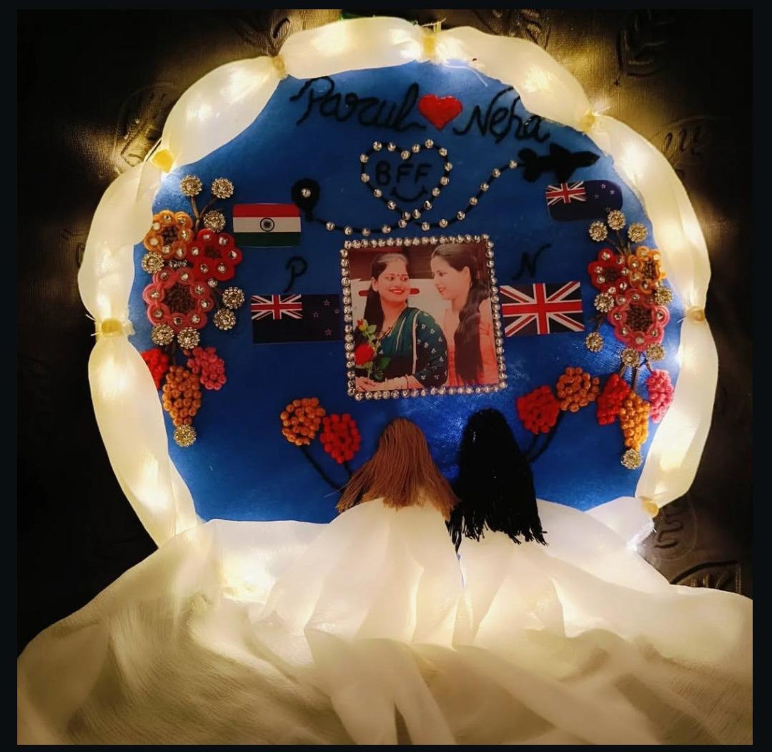 Customized Embroidery Friendship Frame