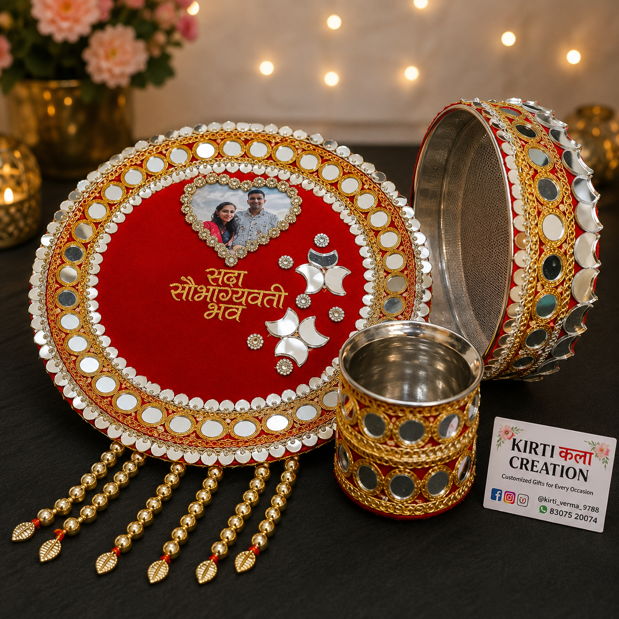 Customized Karwa Chauth Thali Set
