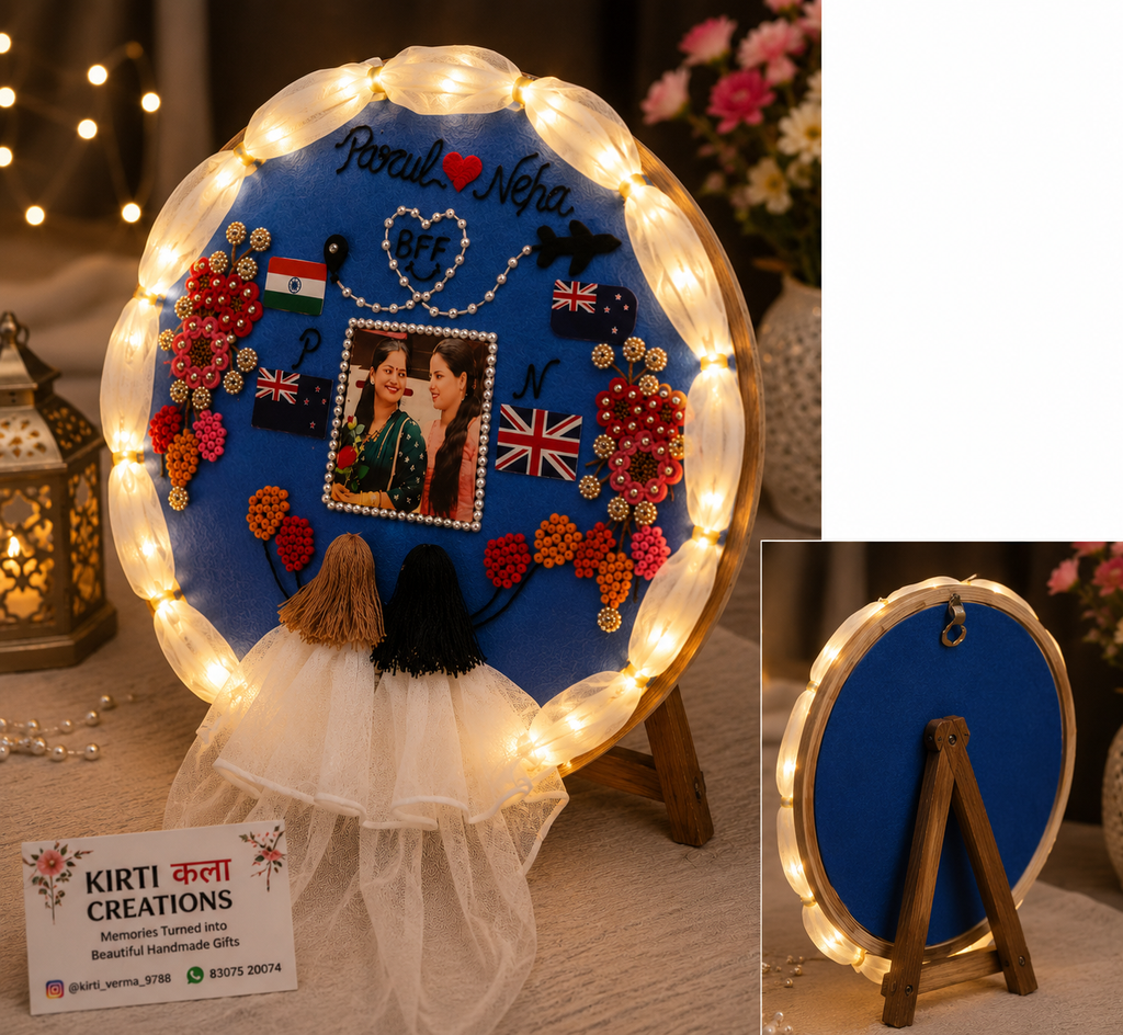 Customized Embroidery Friendship Frame