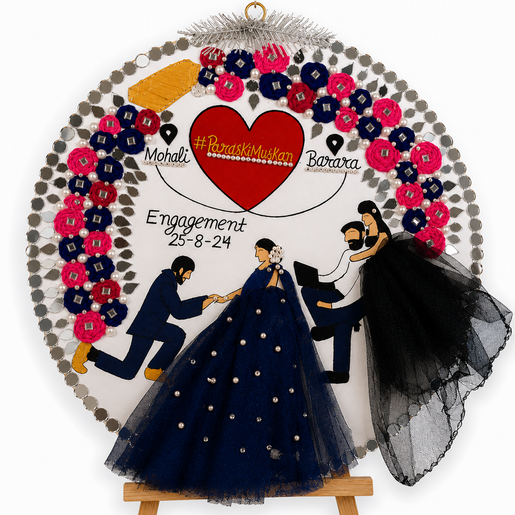 Engagement Couple Hoop Frame (10x10 Inch) – Double Frame