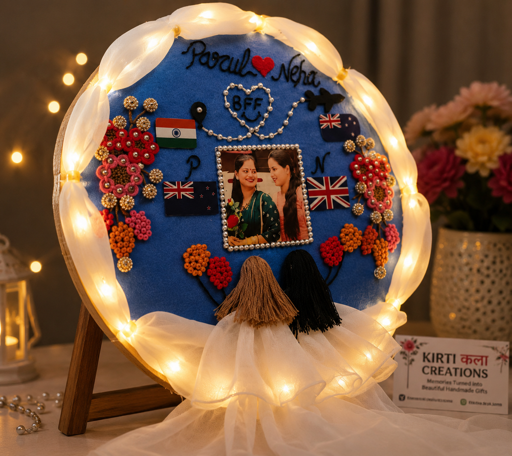 Customized Embroidery Friendship Frame