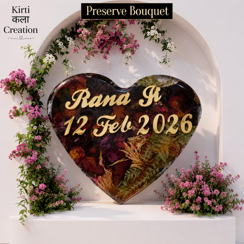 Resin Rose Preserve Frame – 10 Inch