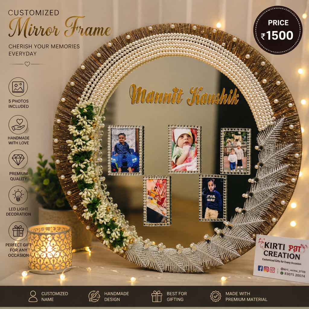 Customized Mirror Photo Frame