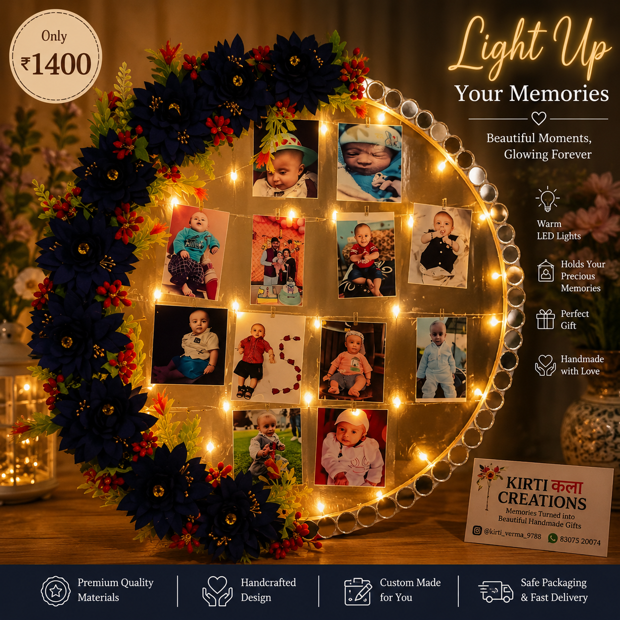 Customized LED Memory Frame
