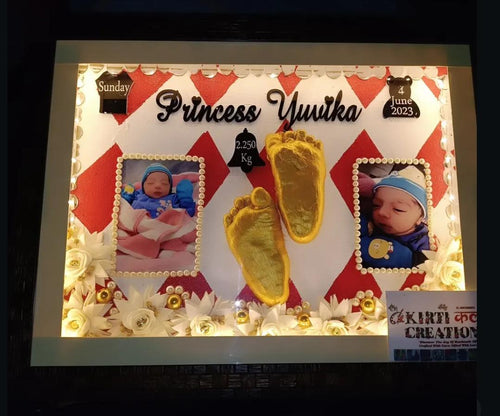 Baby Foot Casting Frame (LED Personalized Memory Frame)